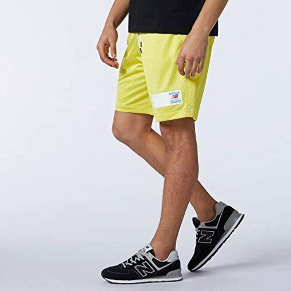 New Balance Men's NB Essentials Mesh Short, First Light , Small - Picture 2 of 5